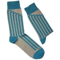 Calcetines Con Motivos De Hockey Yeock Vertical Azul