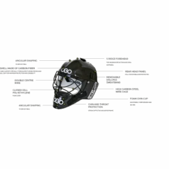 Casco Portero Hockey OBO Carbon Negro 5 Casco Portero Hockey OBO Carbon Negro -Tienda De Equipos De Hockey casco portero hockey obo carbon negro 2