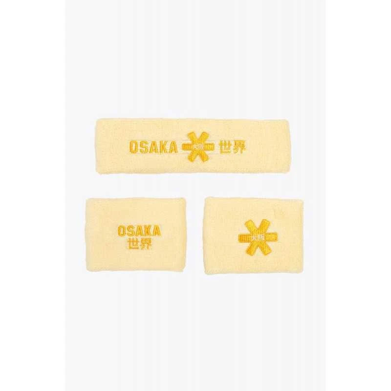 Cinta Pelo Y Muñequera Osaka Set 2.0 Amarillo Suave 1 Cinta Pelo Y Muñequera Osaka Set 2.0 Amarillo Suave
