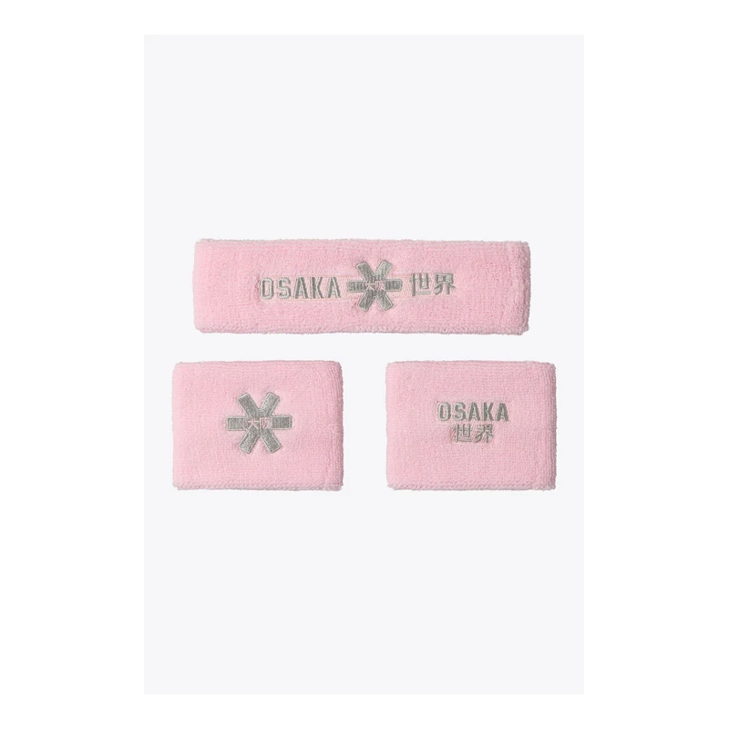 Cinta Pelo Y Muñequera Osaka Set 2.0 Rosa 1 Cinta Pelo Y Muñequera Osaka Set 2.0 Rosa