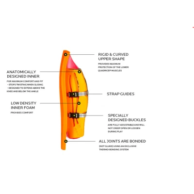 Guardas Portero Hockey OBO ROBO Hi Rebound Azul-Naranja 4 Guardas Portero Hockey OBO ROBO Hi Rebound Azul-Naranja - Imagen 4